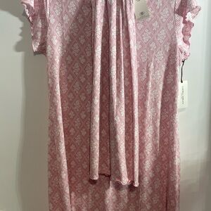 Laura Ashley Blush and White Patterned Dress